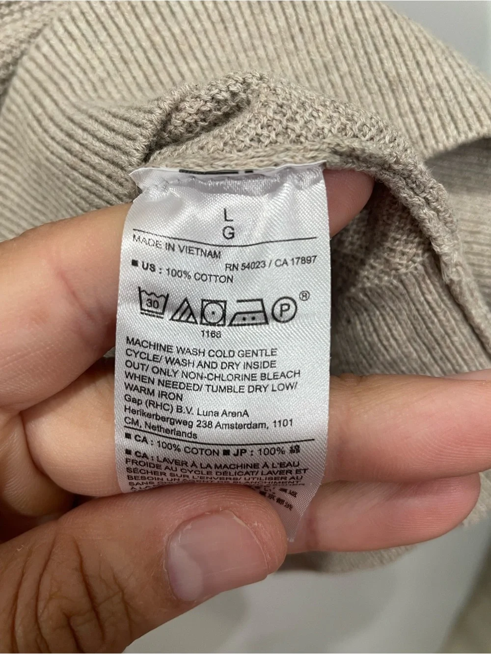 Banana Republic Tan Short-Sleeve Knit Tee